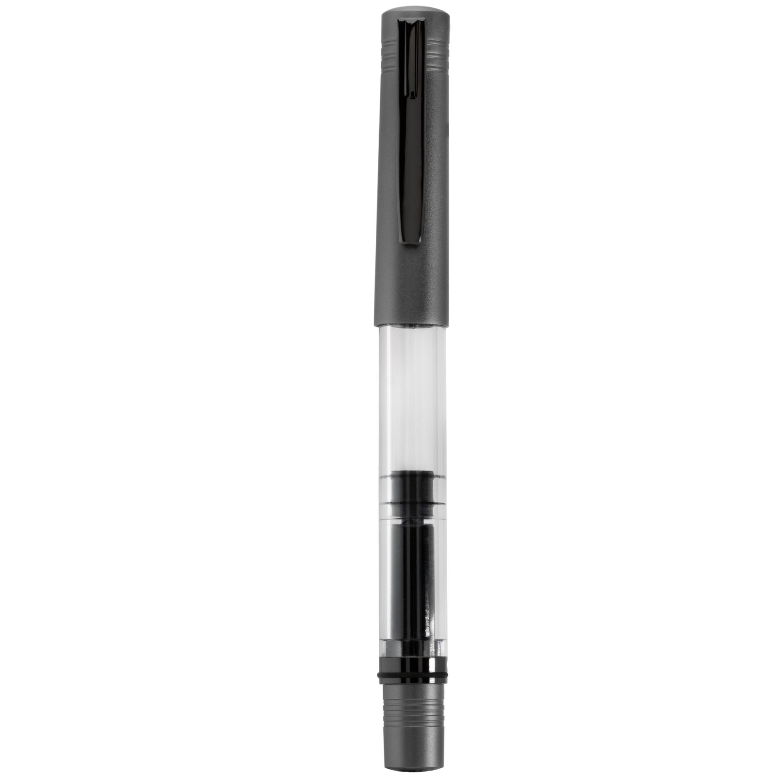 Monteverde MP1 piston filling system Coal Grey M Fountain Pen - Image 4