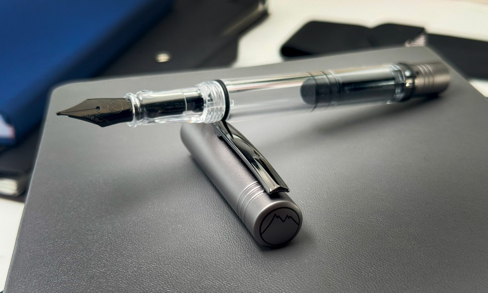 Monteverde MP1 piston filling system Coal Grey M Fountain Pen - Image 3