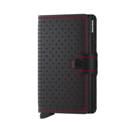 Secrid Perforated Black- Red Miniwallet