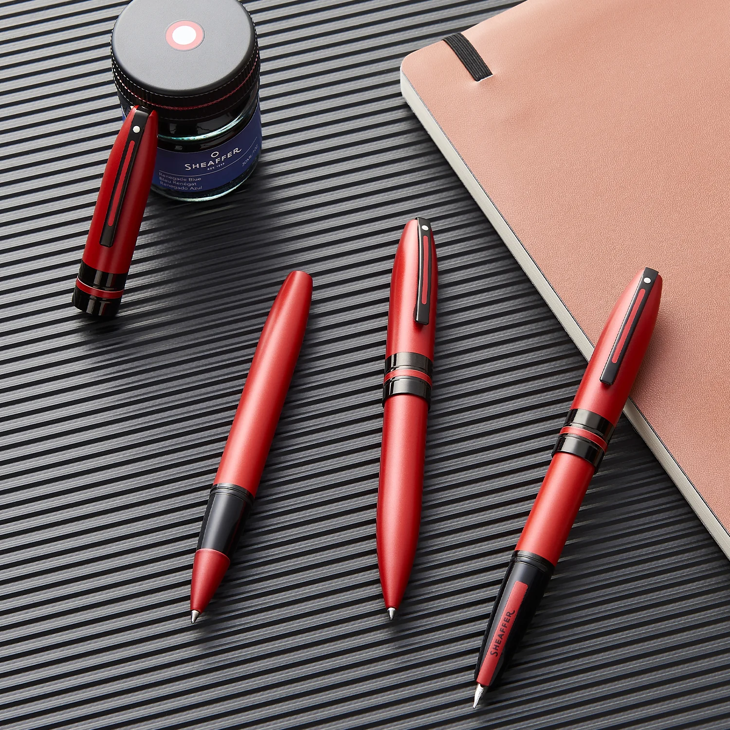 Sheaffer Icon Metallic Red Lacquer with Black Trim Ballpoint Pen - Image 3