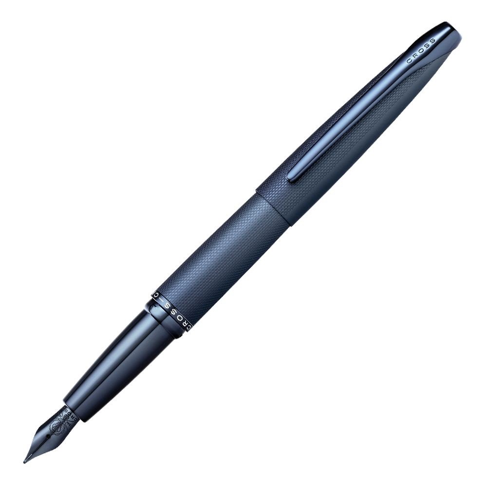 Cross ATX Sandblasted Dark Blue PVD Fountain Pen