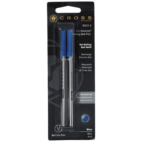 Cross Twin Pack Gel Rollerball Refill Blue