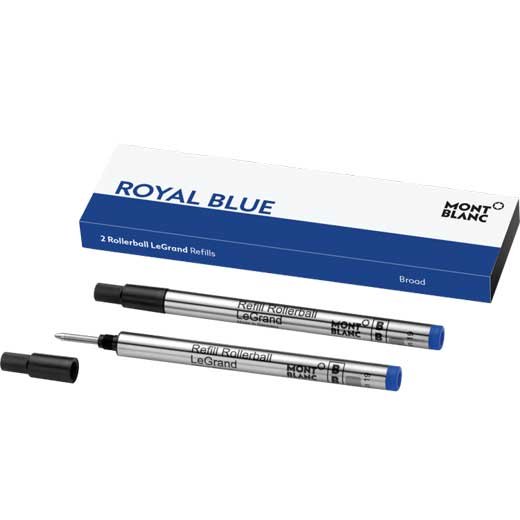 Montblanc Twin Rollerball LeGrand Refills Broad Royal Blue