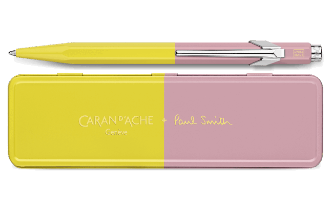 Caran d’Ache 849 Paul Smith Ballpoint Pen- Chartreuse/Rose - Image 2