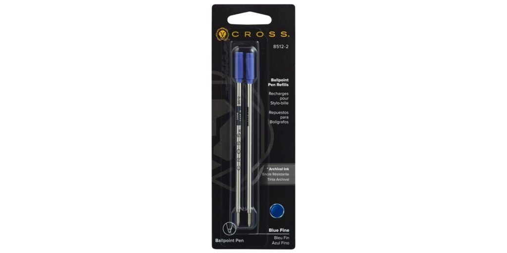 Cross Cross Twin Pack Ball Pen Refills Blue- Fine