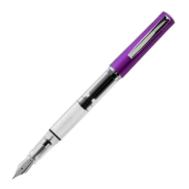 Monteverde MP1 piston filling system Purple Frost M Fountain Pen