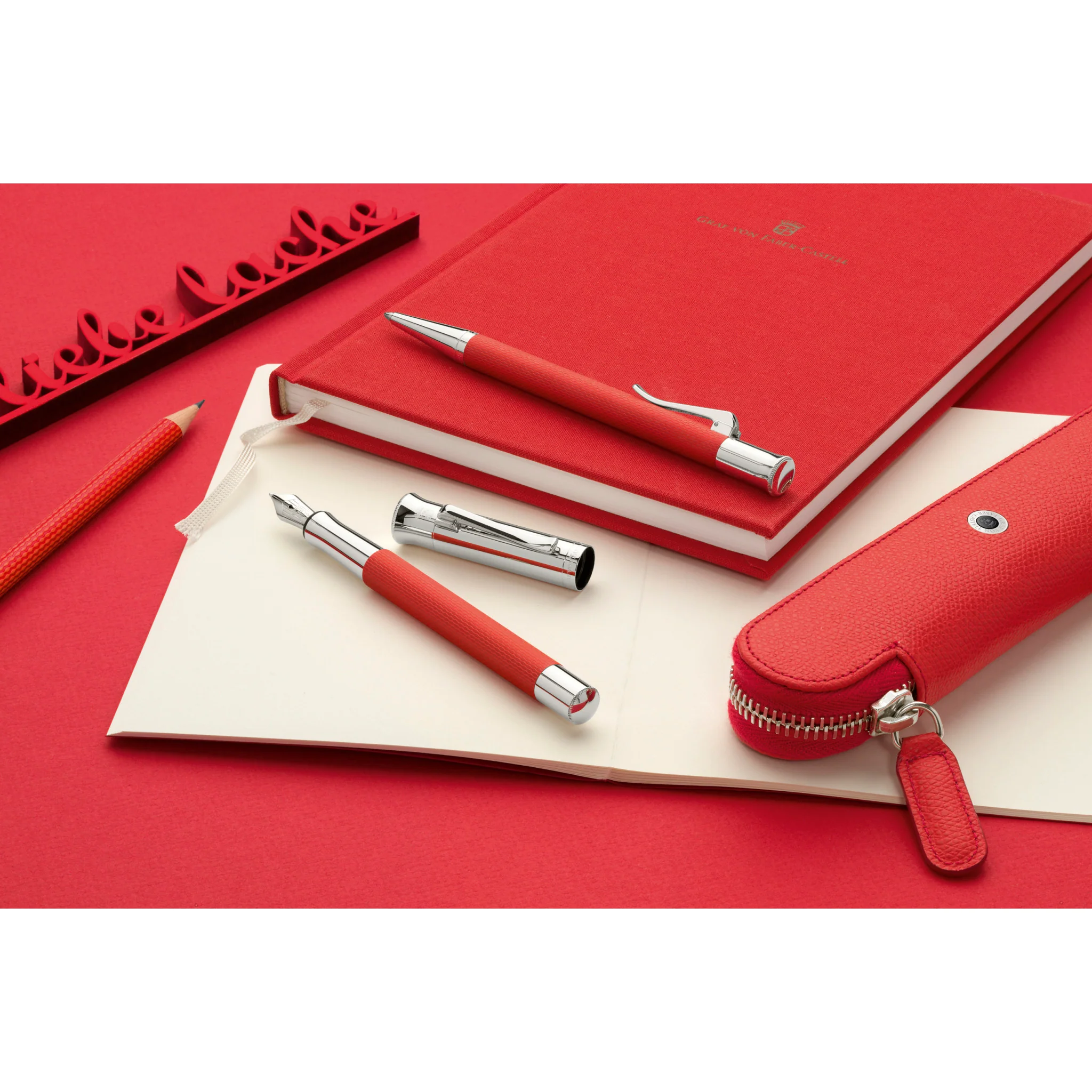 Graf von Faber-Castell Guilloche India Red Ballpoint - Image 4