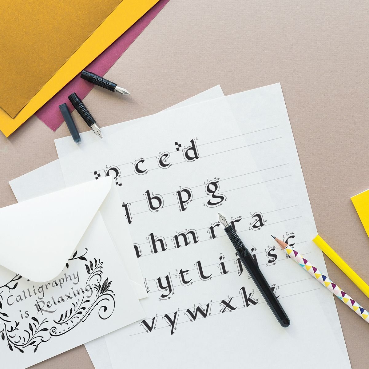Manuscript Left Hand Beginner’s Calligraphy Set - Image 3