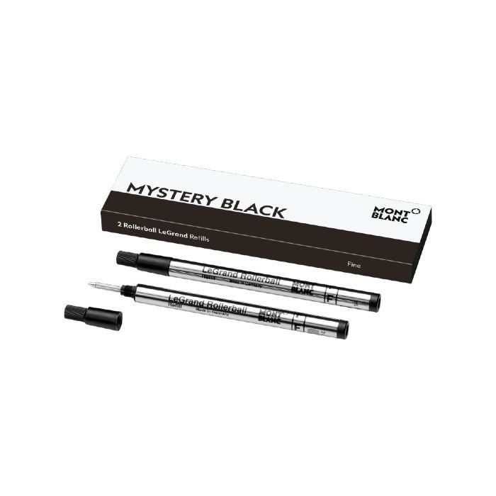 Montblanc LeGrand Mystery Black Rollerball Twin Pack Refill- Fine Nib