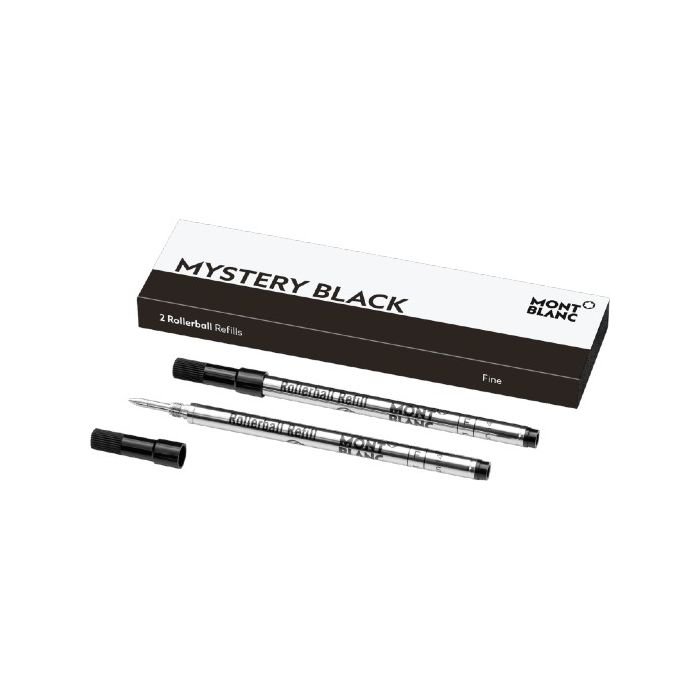 Montblanc Mystery Black Rollerball Twin Pack Refills- Fine