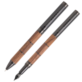 Tom Hessin Tom Hessin Revolution Collection Rustic Fountain Pen & Ballpoint Pen Set