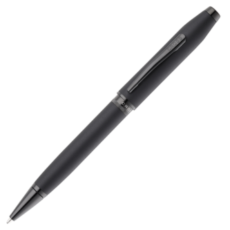 Cross Foundry Matte Black Lacquer with PVD Black Trim Ballpoint Pen