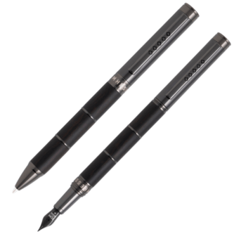 Tom Hessin Tom Hessin Revolution Collection Charcoal Fountain Pen & Ballpoint Pen Set