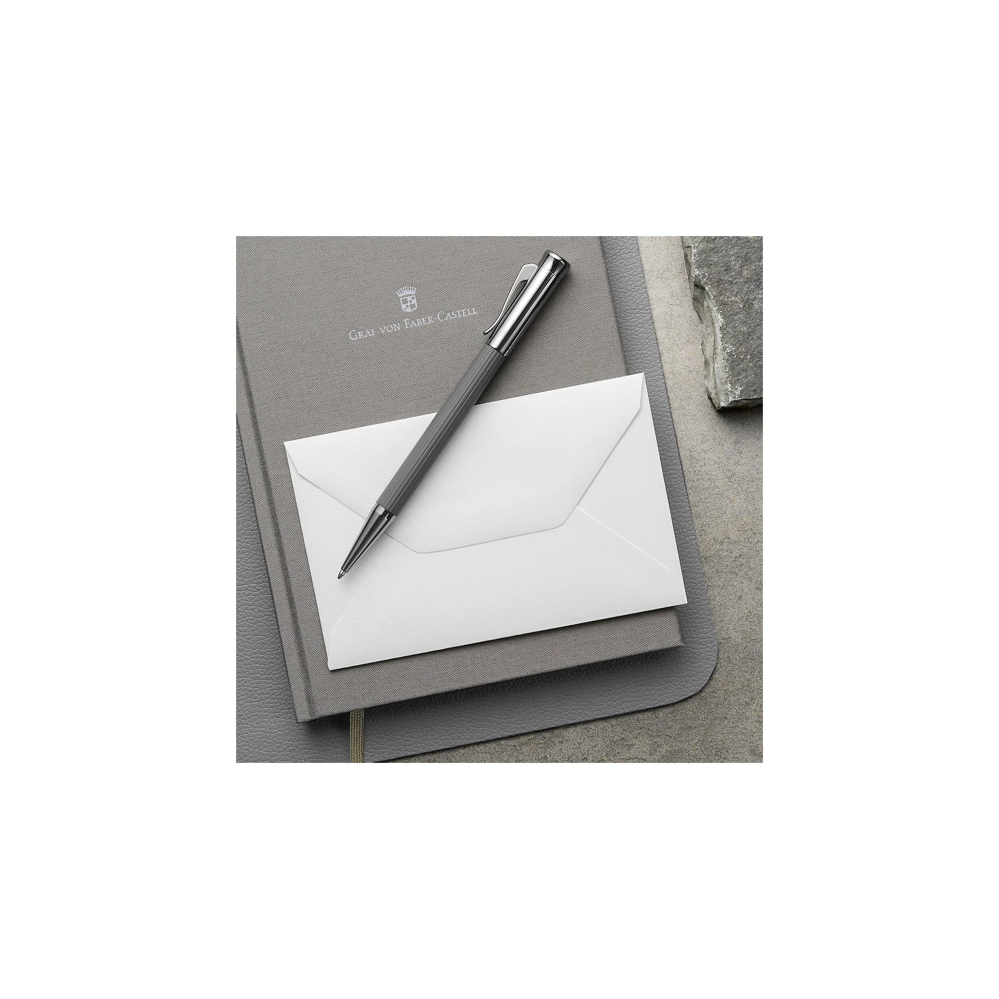 Graf Von Faber Castell Tamitio Stone Grey Ballpoint Pen - Image 4